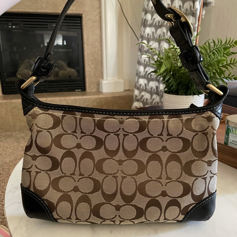 Coach Monogram Shoulder Purse